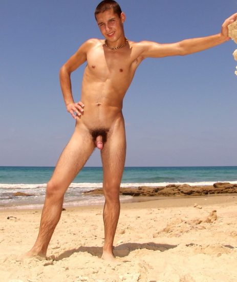 Beach boy with a hairy dick