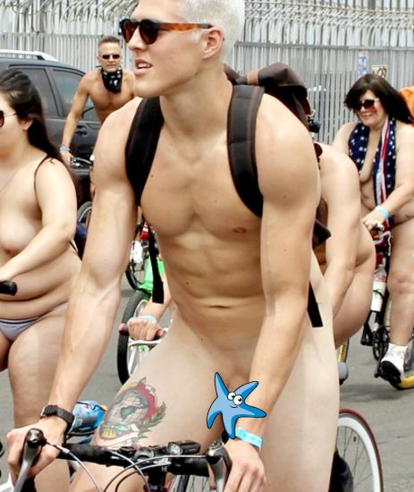 Blonde nude bike ride boy