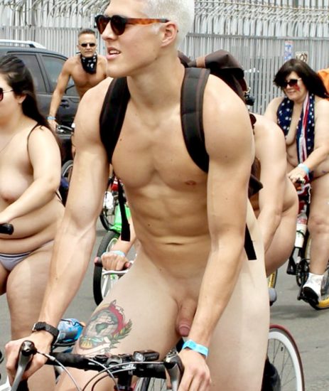 Blonde nude bike ride boy