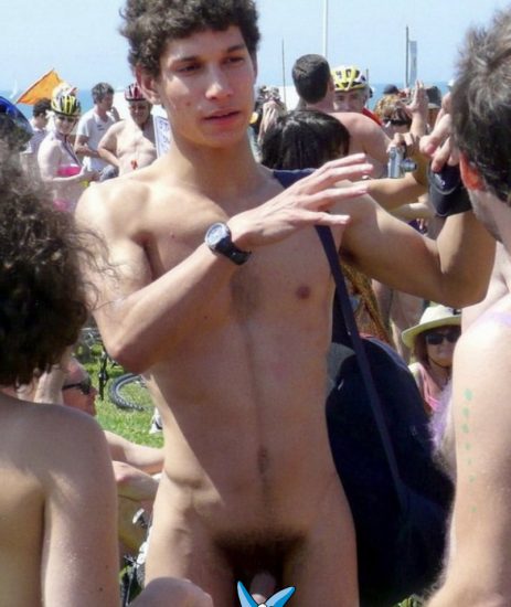 Boy with a hairy manly dick