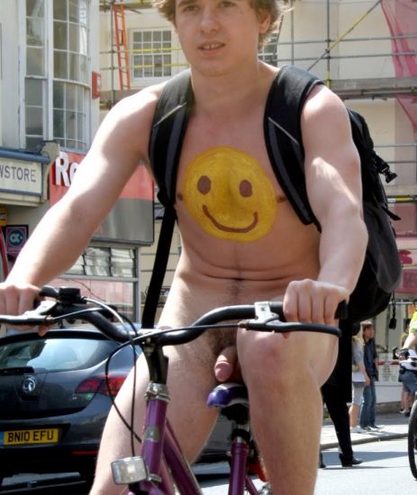 Cute nude bike boy