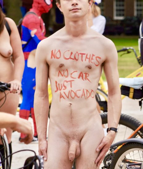 Cute nude bike boy