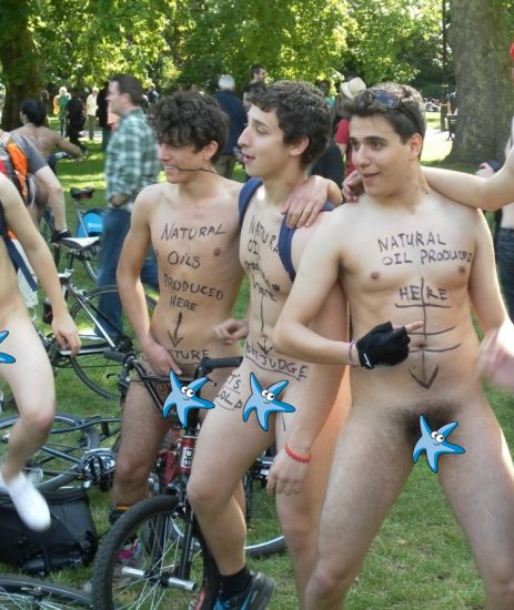 Four nude bike ride boys