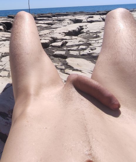 Long uncut cock