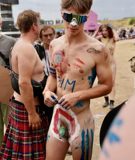 Nude boy at Roskilde