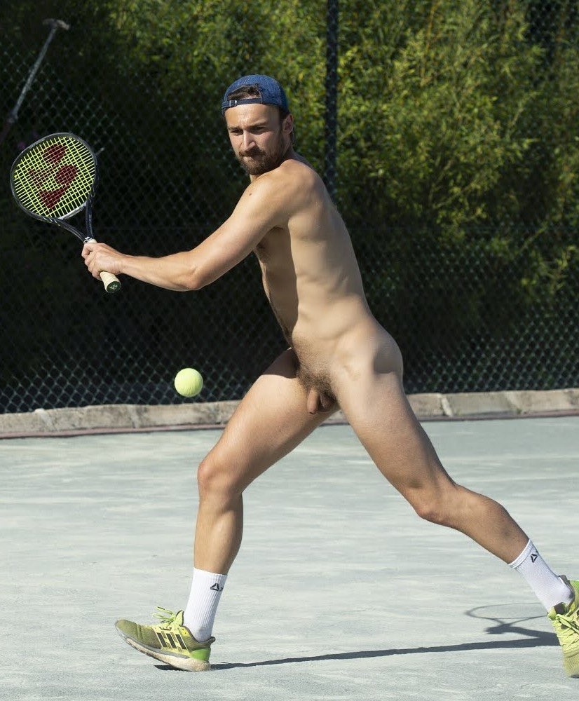 Naked tennis players men