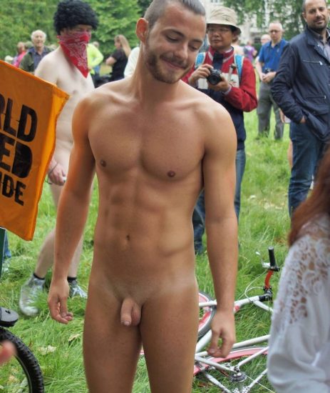 Naked guy with a cute dick