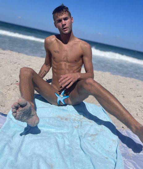 Sexy nude beach boy