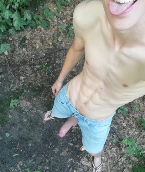 Twink with a boner