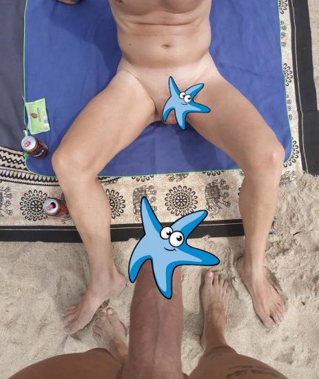 Two dicks at the beach