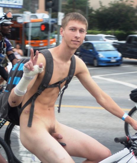 World Naked Bike Ride boy