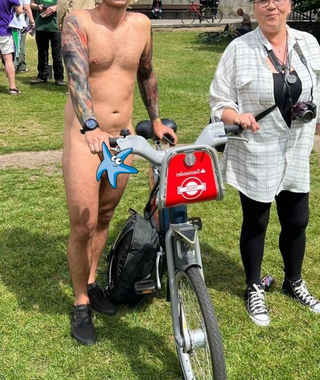 World Naked Bike Ride guy